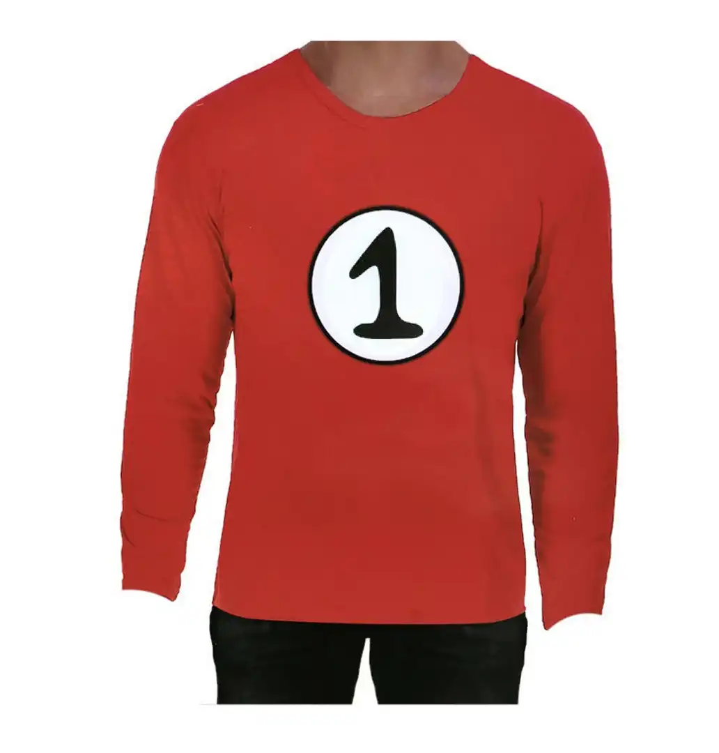 Dr. Seuss Adult Cat In The Hat Thing 1 Dr Seuss Red Top Party Costume Book Week