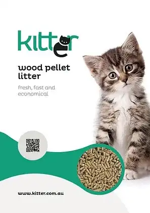 Kitter Wood Pet Litter - 15KG