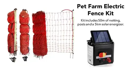 50m Solar Electric Animal Fence Kit