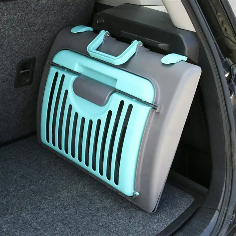 Paws & Claws 46cm Collapsible Pet Dog/Cat Carrier Foldable Travel Cage Assorted