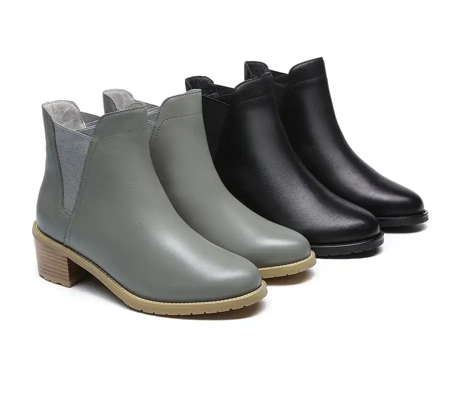 EVERAU Chelsea Cow Leather Upper Women Boots
