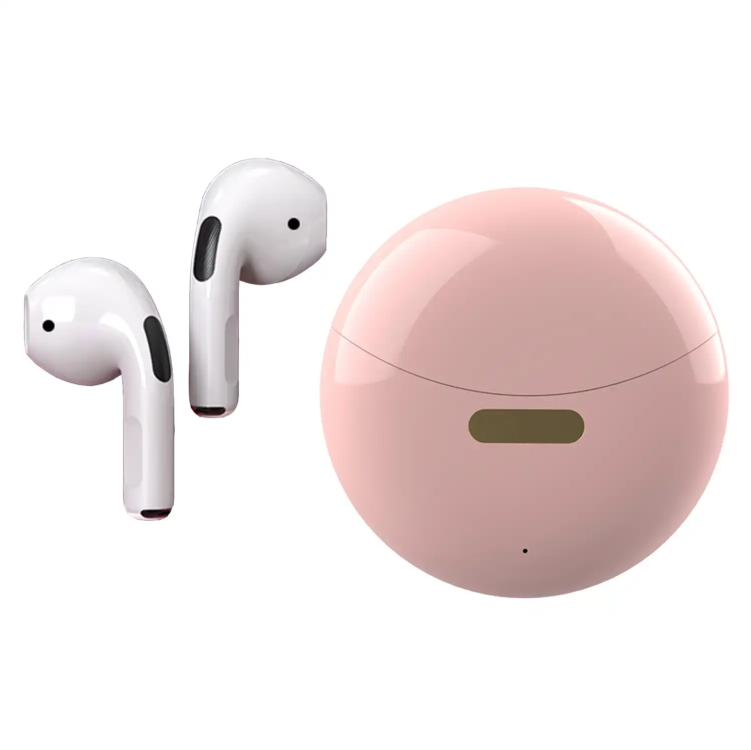 TODO TWS Bluetooth Earbud Headphone Headset Earphones Rechargeable V5.1 IPX5 - Pink