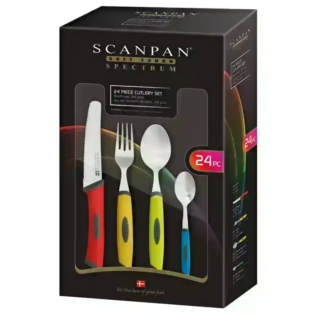 Scanpan Spectrum 24pc Cutlery Set | Colour 24 Piece