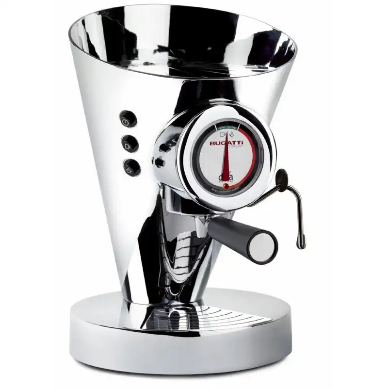 Bugatti E-Diva Espresso Coffee Machine - Chrome