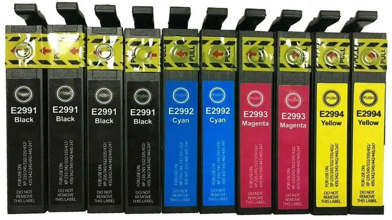 10 Pack Epson 29XL (C13T29914010-C13T29944010) Compatible High Yield Ink Cartridges [4BK, 2C, 2M, 2Y]