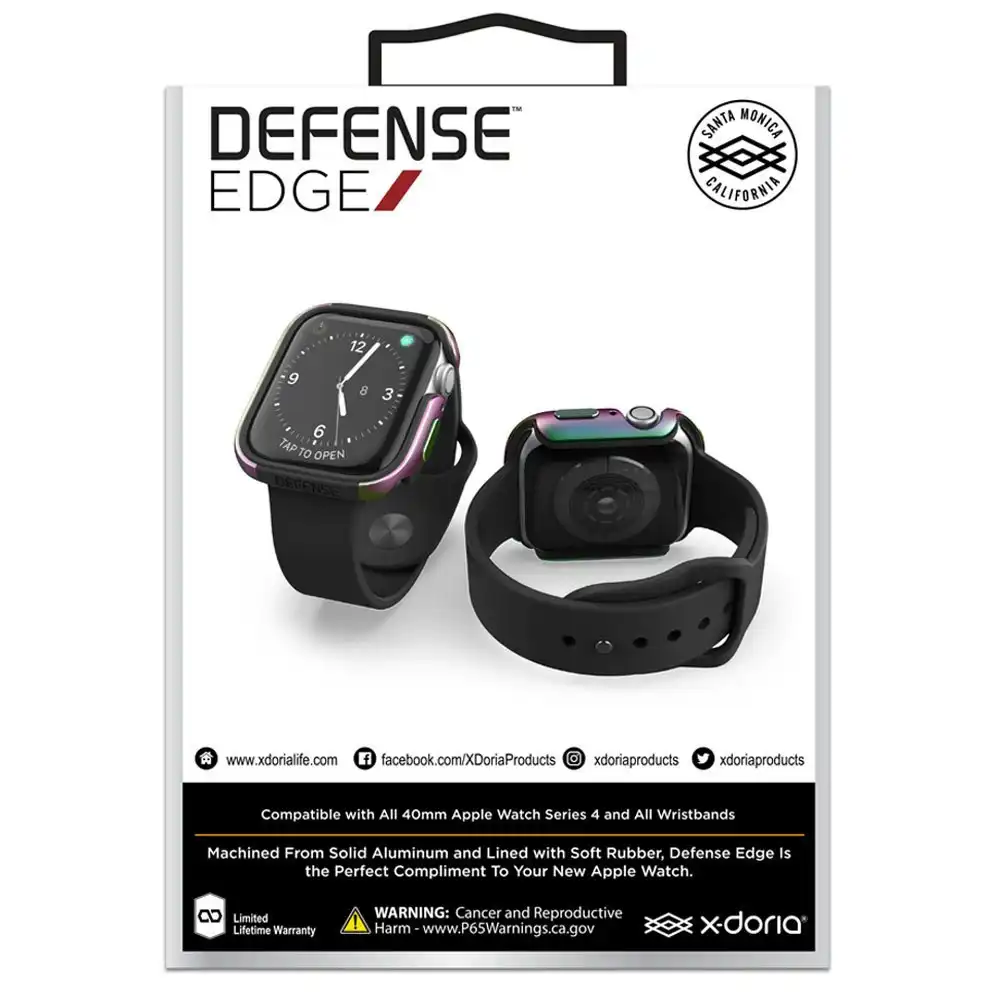 X-Doria Defense Edge Protect Protective Case for 40mm Apple Watch iWatch Irides
