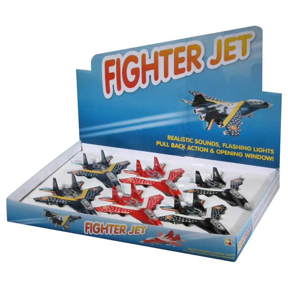 Keycraft Metal Fighter Jet Airplane w/Sound Kids/Children 3y+ Plane Toy Assorted