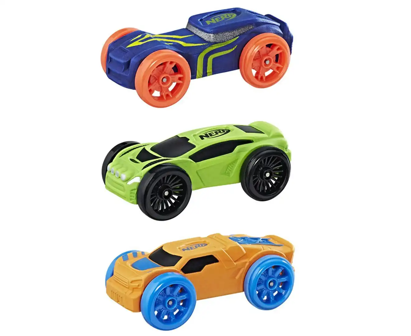 3pc Nerf Nitro Foam Car Vehicle Kids/Children Boys 5y+ Play Toys Assorted Colour