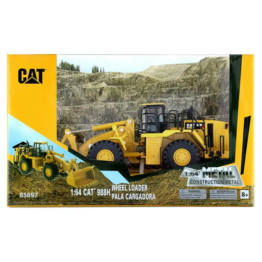 Cat 1:64 Diecast Metal 988H Wheel Loader Kids/Children Vehicle Toy 8y+ Yellow