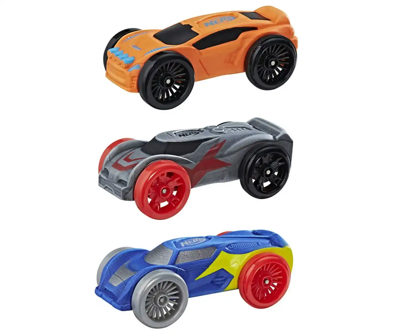 3x 3pc Nerf Nitro Foam Car Vehicle Kids/Children 5y+ Play Toys Assorted Colour