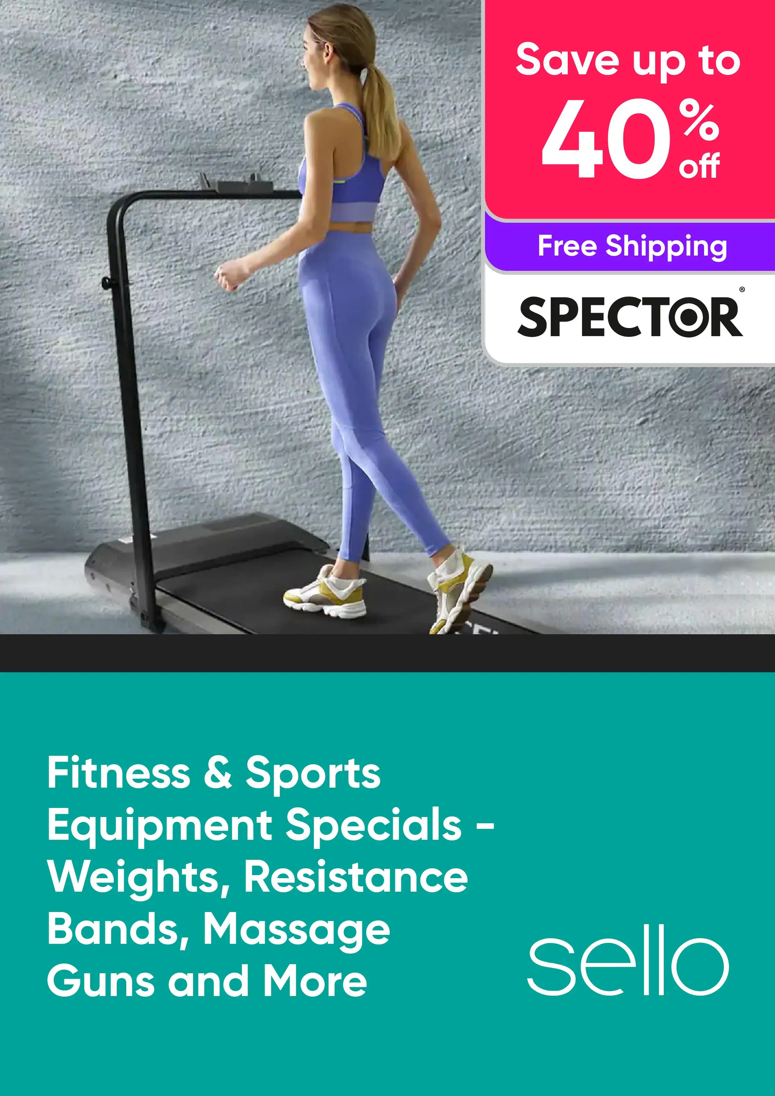 Fitness & Sports Equipment Specials - Weights, Massage Guns and More - Spector - Up to 40% Off