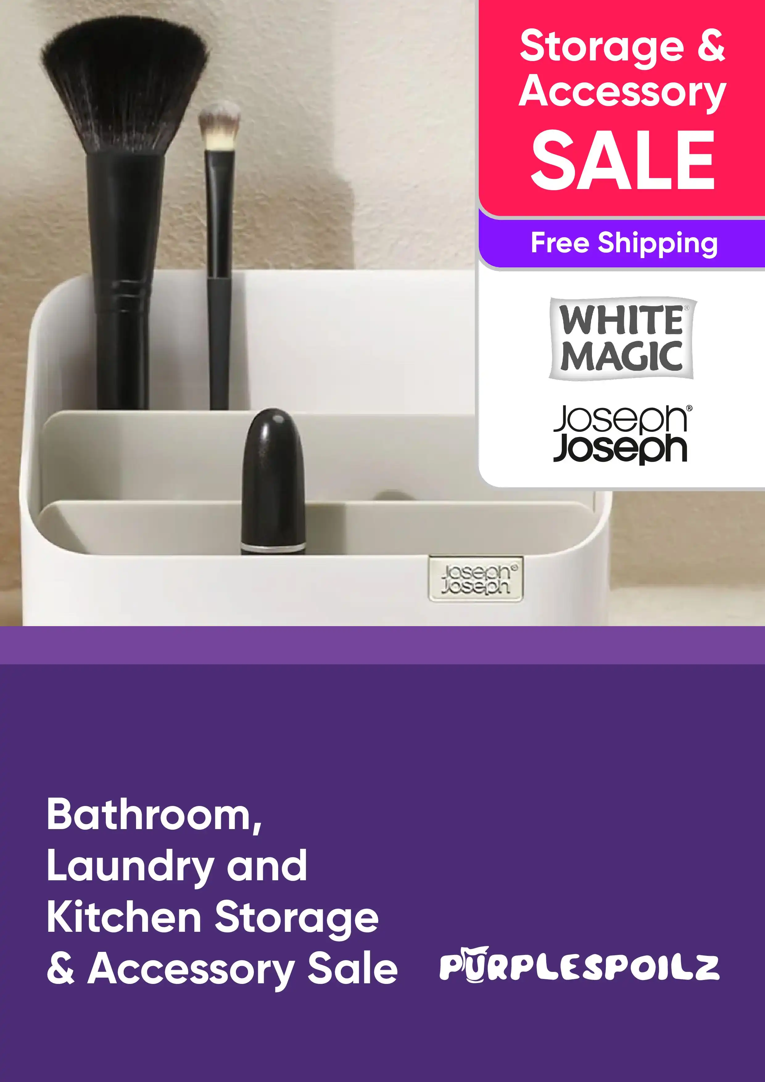 Bathroom, Cleaning and Laundry Accessories Specials - Storage, Shower Caddies, Bins and More - Free Shipping
