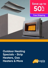 Outdoor Heating Specials - Strip Heaters, Gas Heaters and More - Save Up to 50% Off