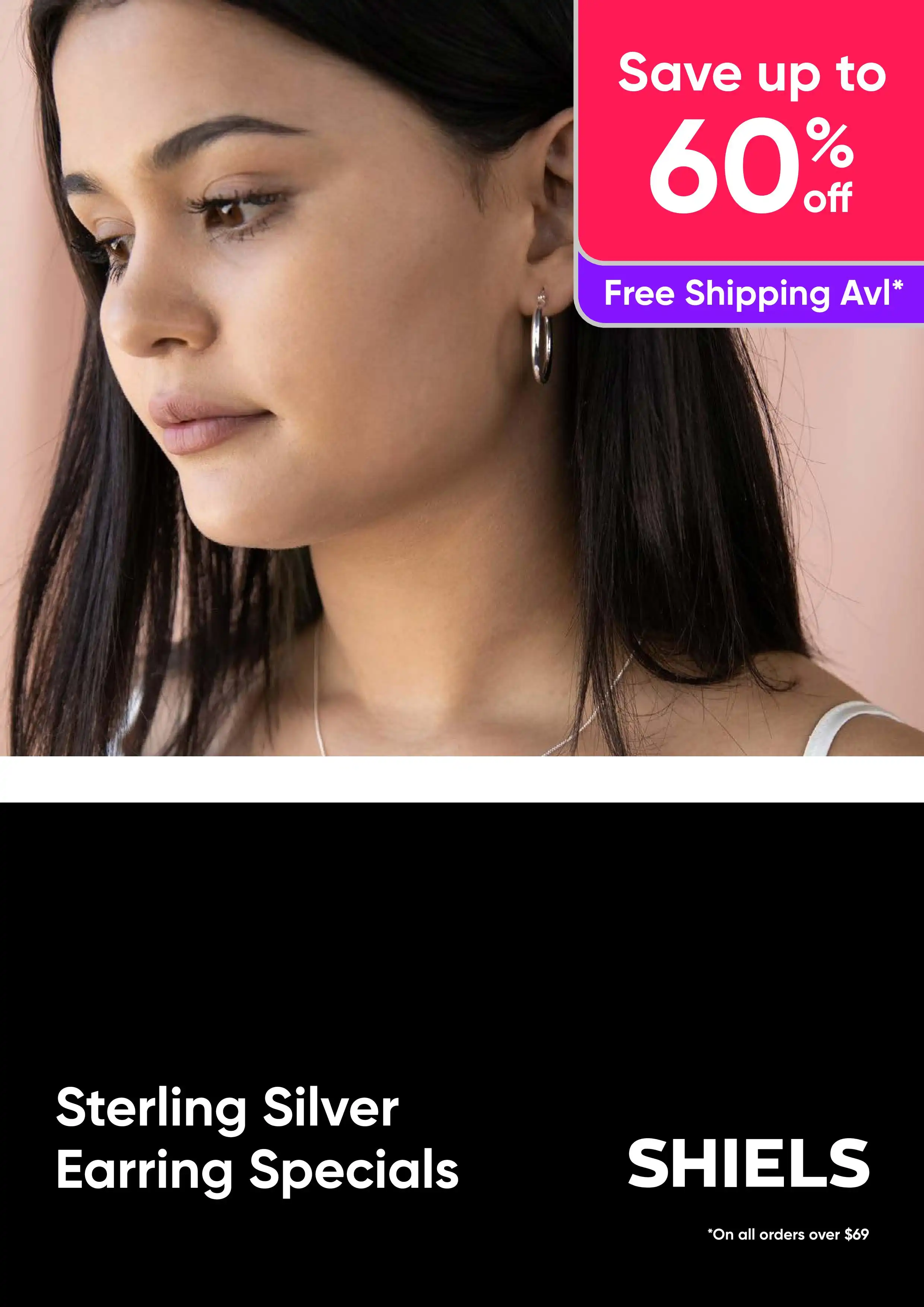 Sterling Silver Earrings - Up to 60% Off