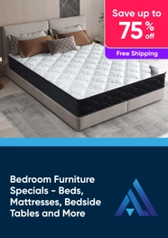 Bedroom Furniture Specials - Save Up to 75% Off Beds, Mattresses, Bedside Tables and More
